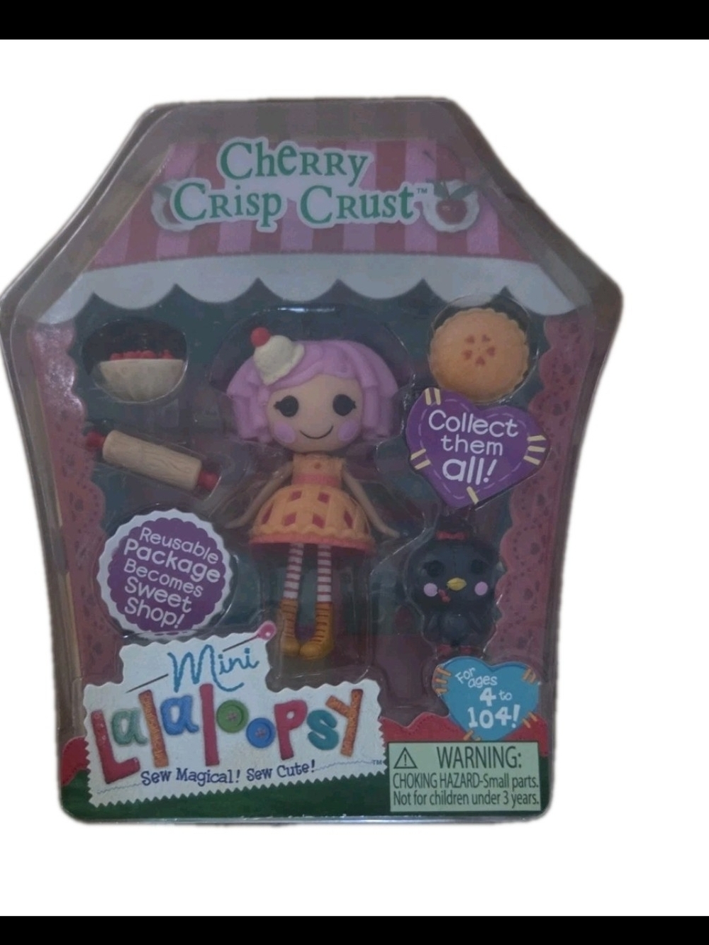 Mini Lalaloopsy 'Cherry Crisp Crust' Doll - Pink Hair & Dress